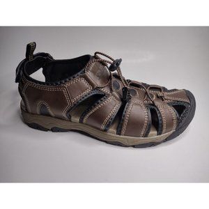 NEW Men's KHOMBU COMFORT Brown Tan Black Fisherman Sandal Shoes